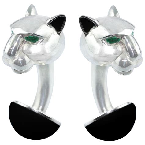 cartier panther cufflinks